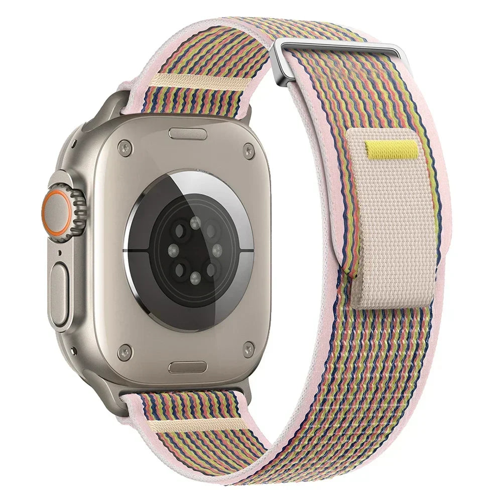 Nylon Trail Loop Apple Watch Band - Breathable Sport Strap for Ultra 3 2, Series 11 10 9 8 7 41-49mm