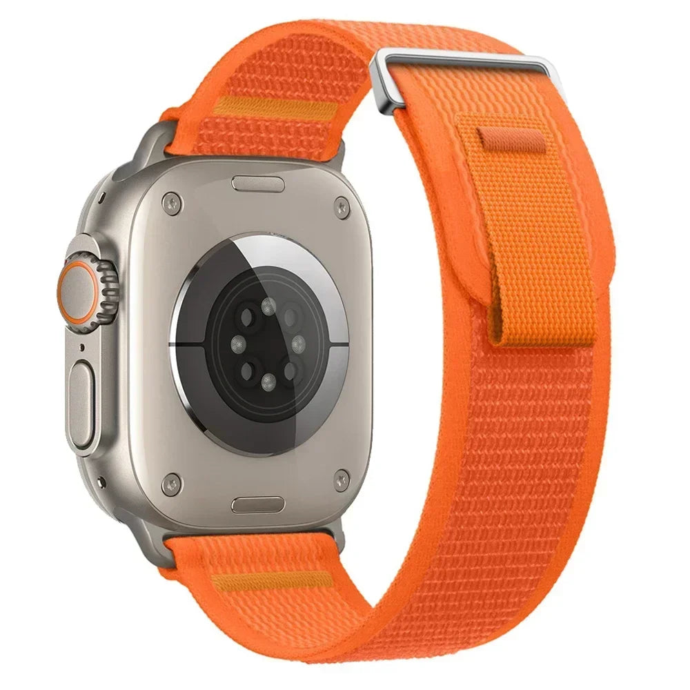 Nylon Trail Loop Apple Watch Band - Breathable Sport Strap for Ultra 3 2, Series 11 10 9 8 7 41-49mm