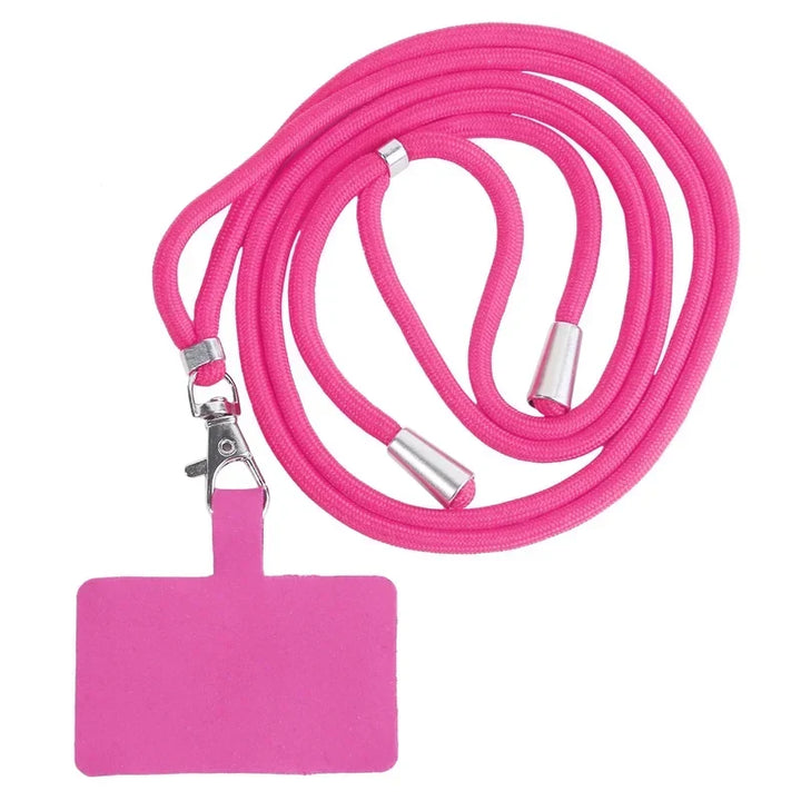 Adjustable Detachable Phone Lanyard with Card Holder &amp; Carabiner - 13 colours, Nylon Strap Accessory