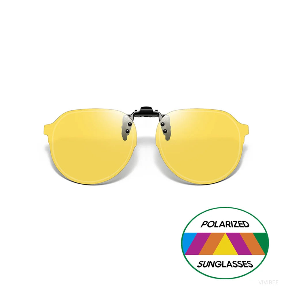 Clip-On Sunglasses Polarized UV400 Flip Up Clip Night Vision Clip Universal Goggles For Driving And Fishing Summer 2026