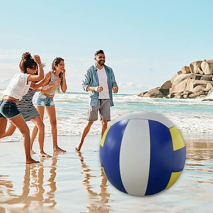 Giant Inflatable Beach Volleyball - 100cm PVC Outdoor Sports Ball for Team Games and Fun Activities