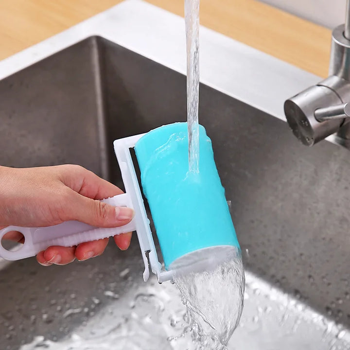 Washable Clothes Hair Sticky Roller with Cover for Pet Hair Removal