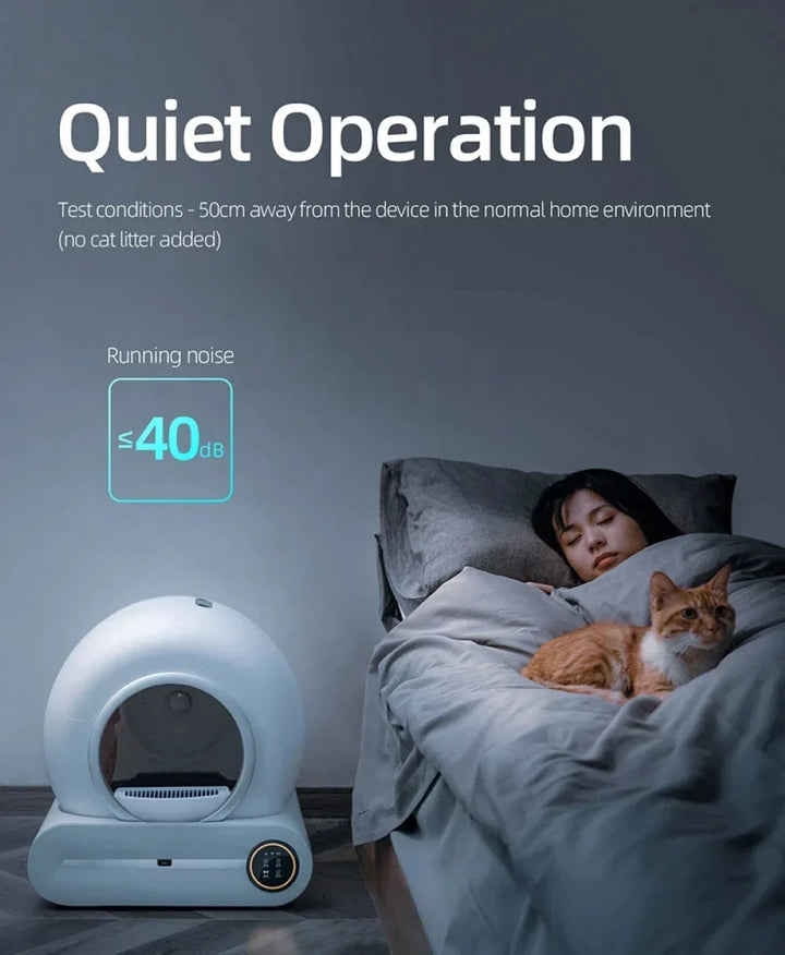 Cat Litter Box 65L Large Space Smart WiFi Auto Clean Enclosed Pet Toilet 9L Waste Bin TikTok Viral Fall 2025 Gift