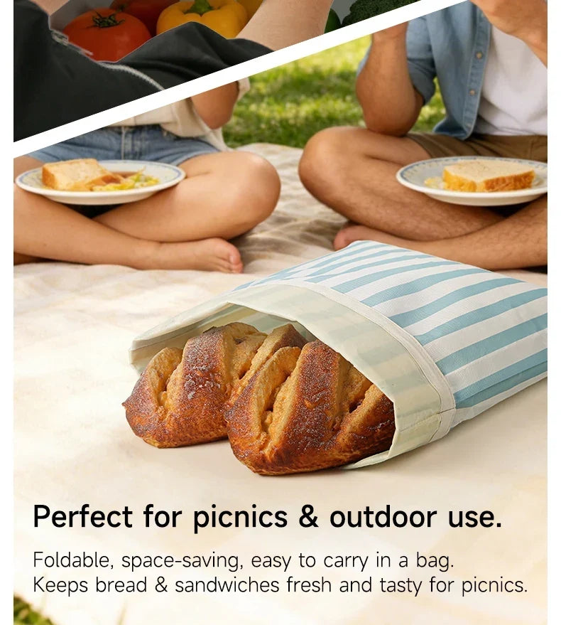 Beeswax Bread Bags 2-Pack Oxford Cloth – Eco-Friendly Reusable Food Storage Fermentation Bags 2026