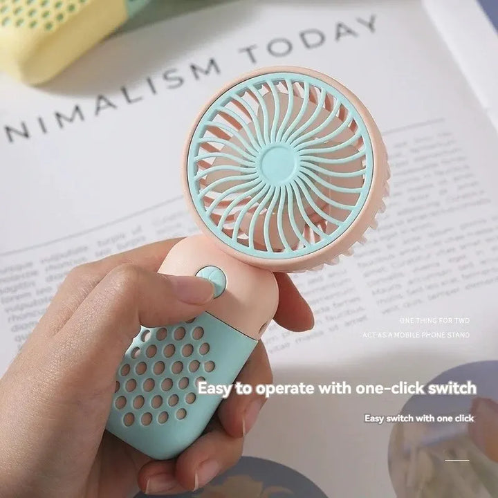 New Handheld Charging Fan - Cute Mini USB Pocket Fan for Students