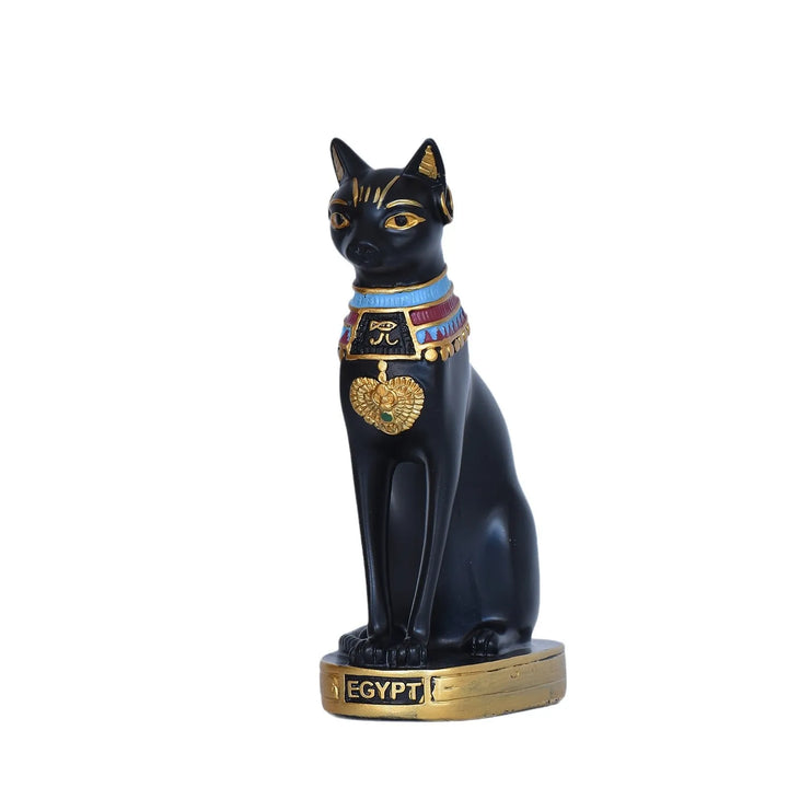 Cat Statue Mini Egyptian Cat Goddess Resin Decor For Home And Garden Retro Gift Idea