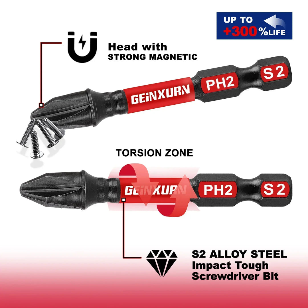Impact Screwdriver Bits Set Magnetic Case S2 Alloy Steel 50 to 79 Pcs with Bit Holder and Nut Driver Fall 2025 Gift