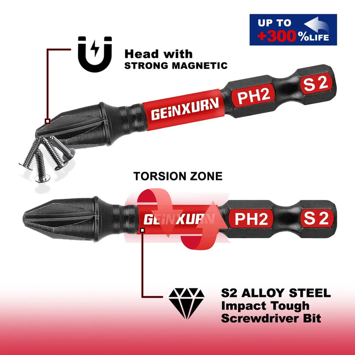 Impact Screwdriver Bits Set Magnetic Case S2 Alloy Steel 50 to 79 Pcs with Bit Holder and Nut Driver Fall 2025 Gift