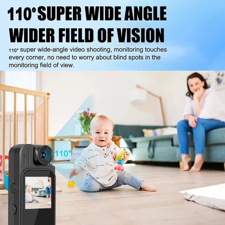 Body Camera 1.3 Inch Screen Mini Camcorder 1080P HD Infrared Night Vision Portable Video Recorder TikTok Viral 2025 Gift