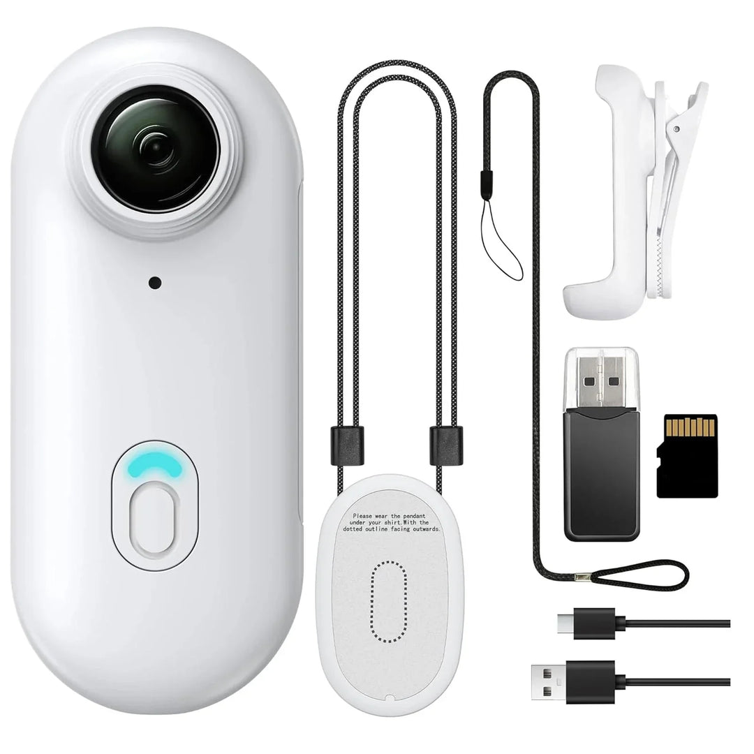 1080P Small WiFi Mini Pocket Action Camera - Portable Sports Video Recorder for Kids, Hands-Free, Body Worn