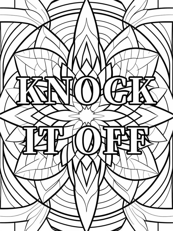 colouring Book Upgraded Thick Paper Mindfulness Positive Thoughts And Swear Words Holiday Gift 2025 Stress Relief