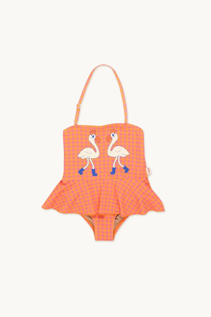 Lightweight unisex one-piece swimsuit - casual cut, nylon, beach &amp; pool wear for kids