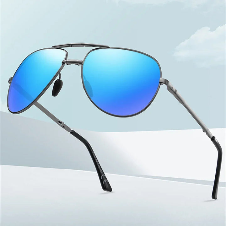 Aviator Sunglasses Foldable Metal Pilot Style Polarized UV400 Sun Glasses, Summer 2026 Trend, All-Day Comfort