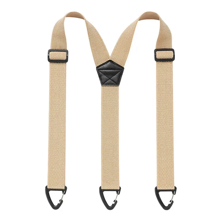 Suspenders Black 3.8cm Wide Y-Back Elastic Work Braces Fall 2026 With Plastic Gripper Clasps