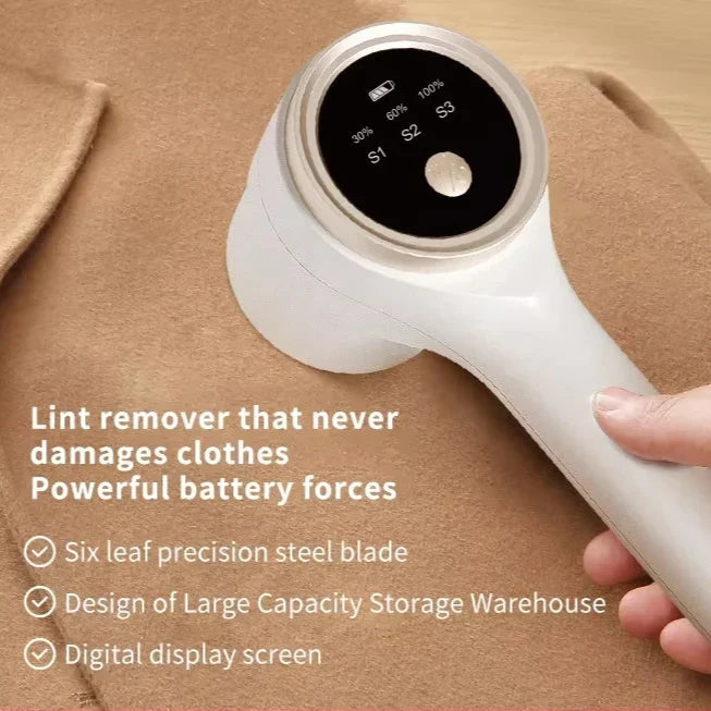 Lint Remover for Clothing Electric Fluff Shaver Portable Rechargeable Fabric Hair Ball Remover