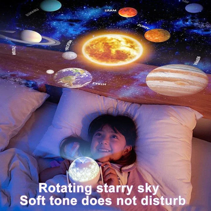 Planetarium Galaxy Night Light Projector - 360° Adjustable Star Sky Lamp for Kids
