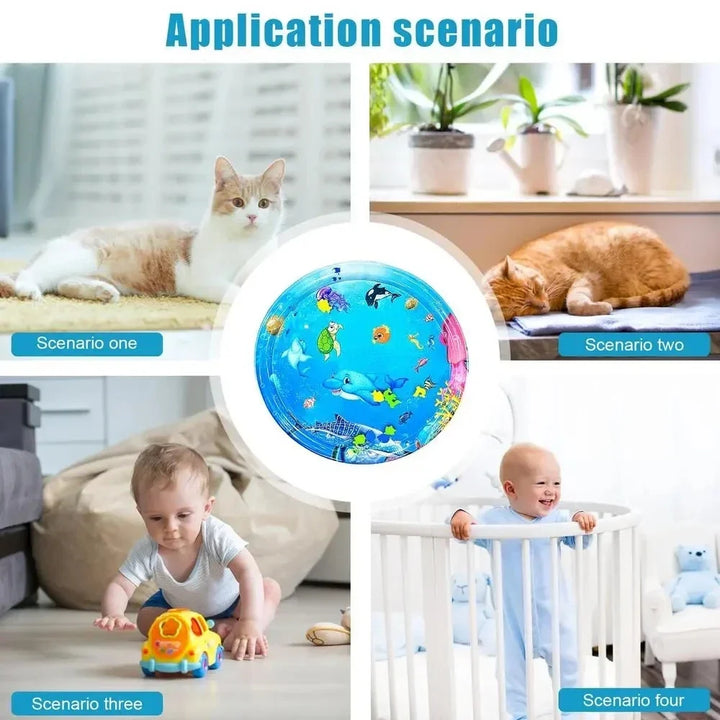 Cat Sensory Water Play Mat – Thickened PVC Cooling Lick Pad Summer Pet Enrichment Accessory 2026