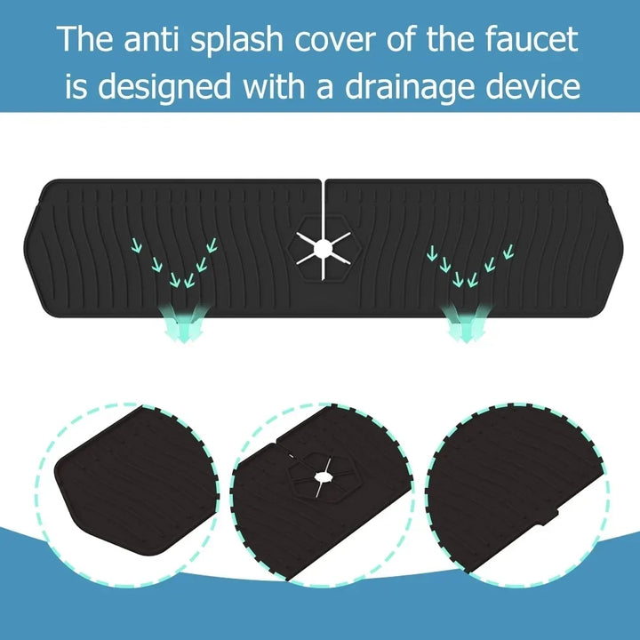 Sink Splash Guard Silicone Mat Countertop Protector
