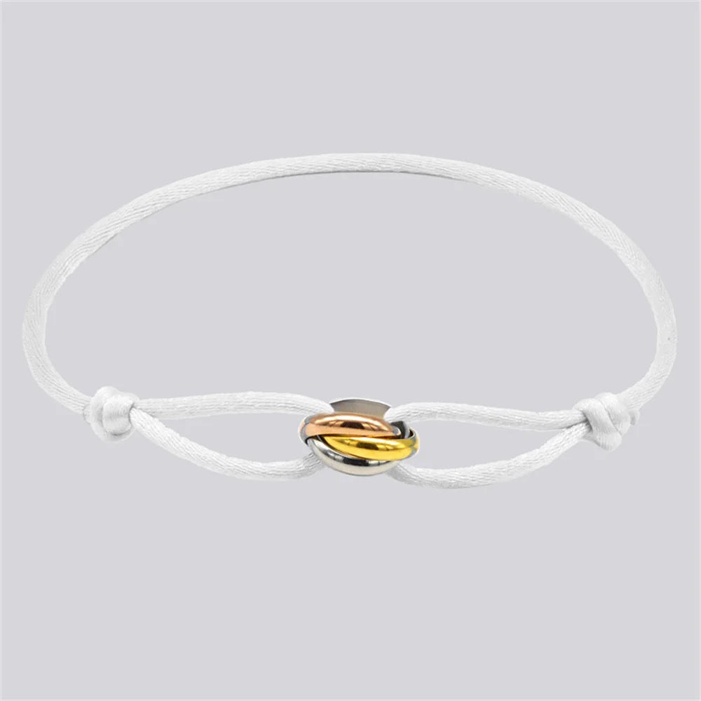 Bracelet Rope Chain Wrap Bracelet Adjustable Unisex jewelry 3 Metal Buckle Fall 2026 Trend Gift