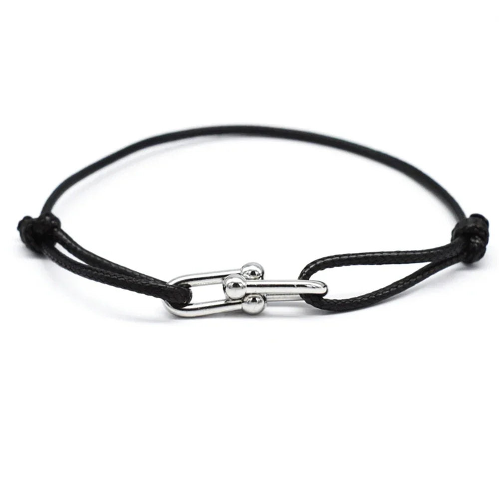 Bracelet Rope Chain Wrap Bracelet Adjustable Unisex jewelry 3 Metal Buckle Fall 2026 Trend Gift