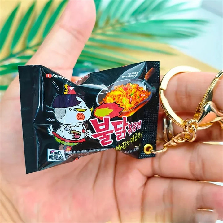 Instant Noodle Keychain Mini Snack Phone Charm Gift