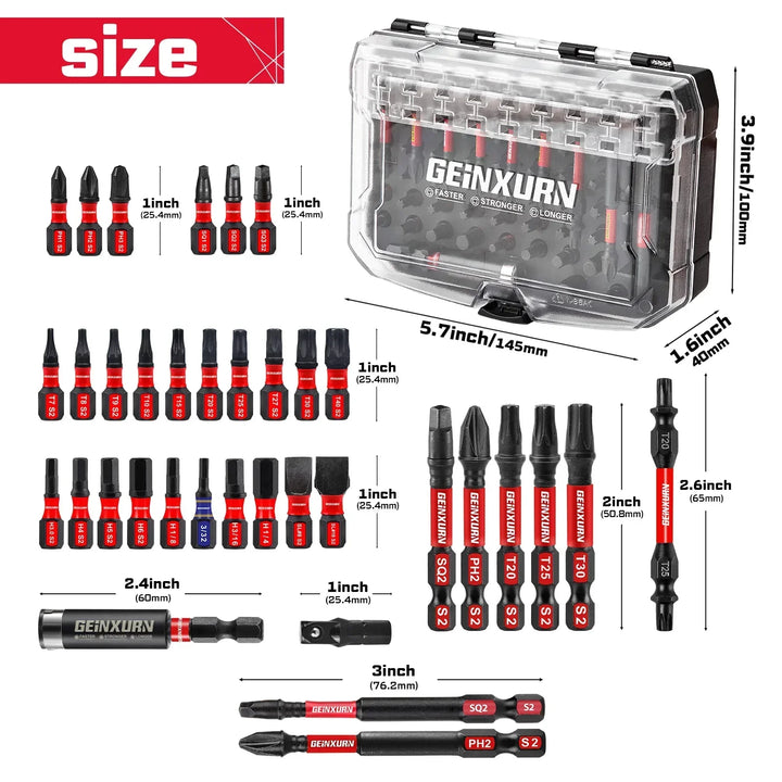 Impact Driver Bit Set 83-Piece S2 Steel Magnetic Bits With Socket Adapter Case Fall 2025 DIY Essential