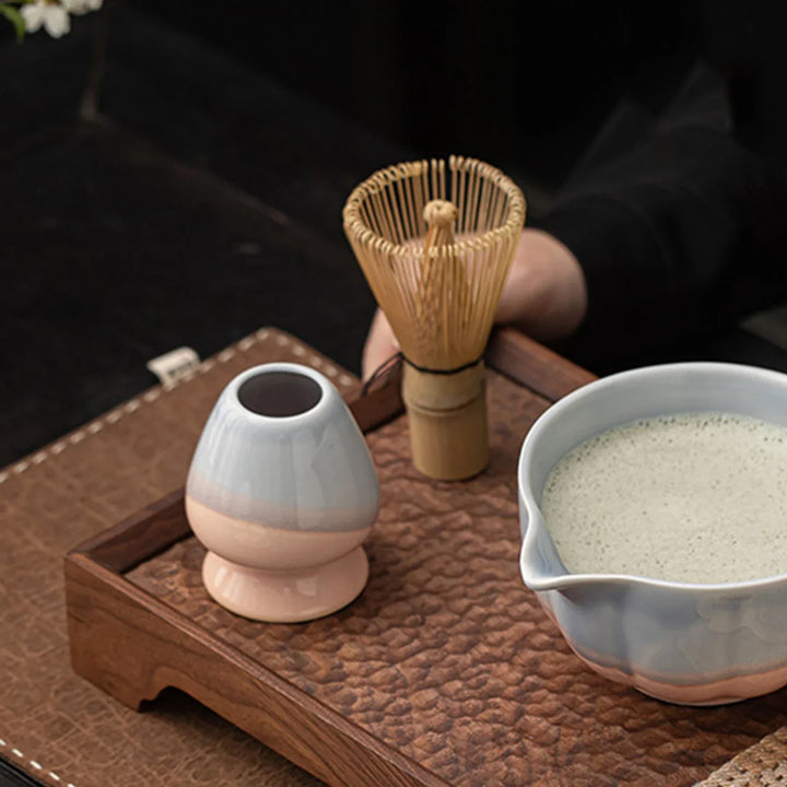 Matcha Whisk Holder Ceramic Chasen Stand Home Teaware