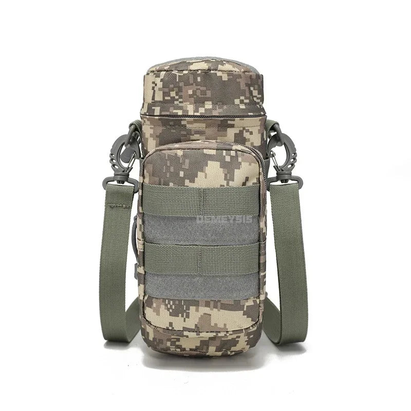 Water Bottle Pouch Waist Bag Tactical MOLLE 1L Capacity Hiking Camping Fall 2025