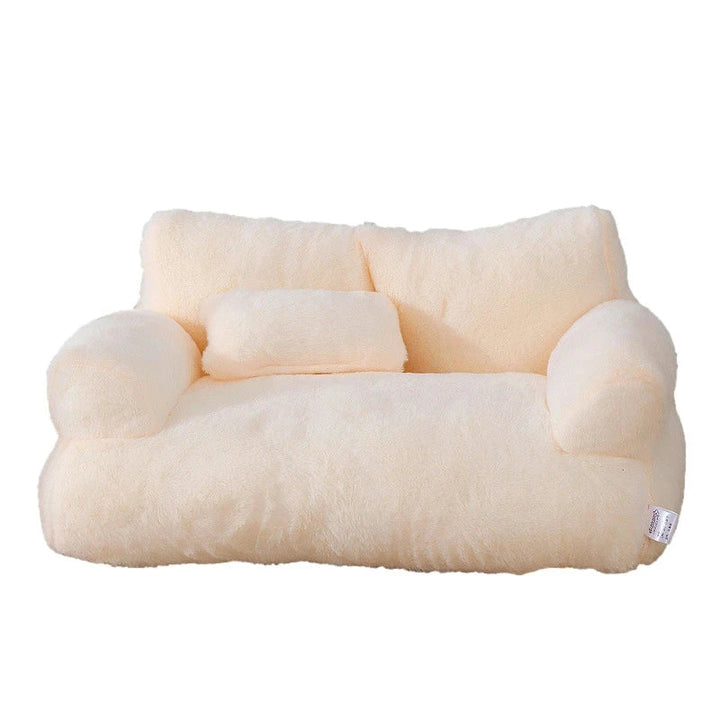 Luxury Cat Bed Sofa - Winter Warm Plush Nest for Small Medium Dogs and Cats