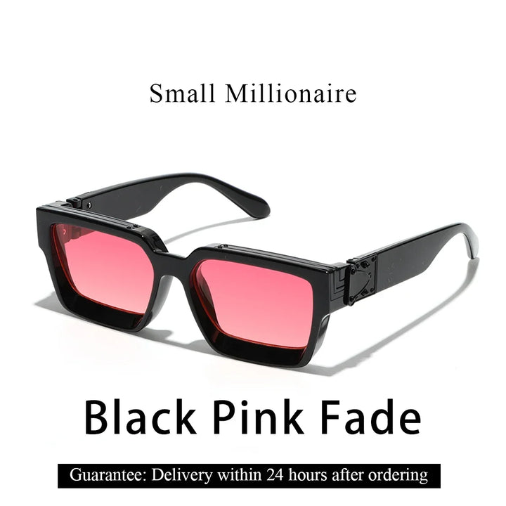 Sunglasses Black Retro Square Shades Luxury Fashion Eyewear Fall 2026 Trend Gift Idea