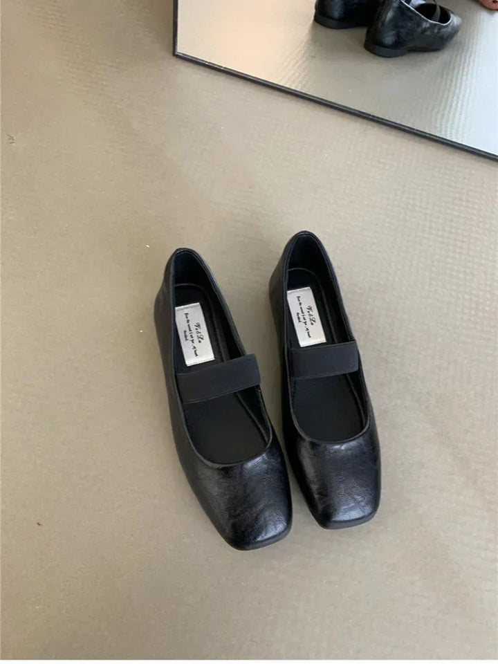 Supportive Women’s Ballet Flats - Square Toe Mary Jane
