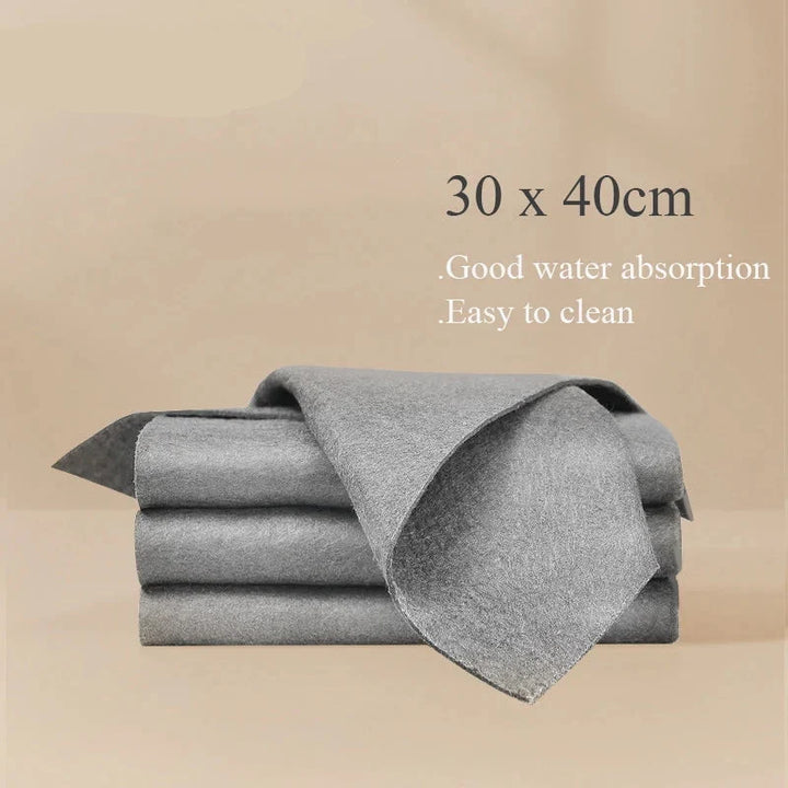 Thickened Microfiber Cleaning Cloths - Reusable No Trace Towels for Household &amp; Car Care