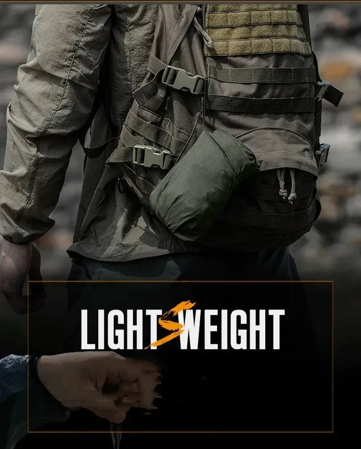 Lightweight Men’s Jacket - Tactical Zip, Polyester, Summer