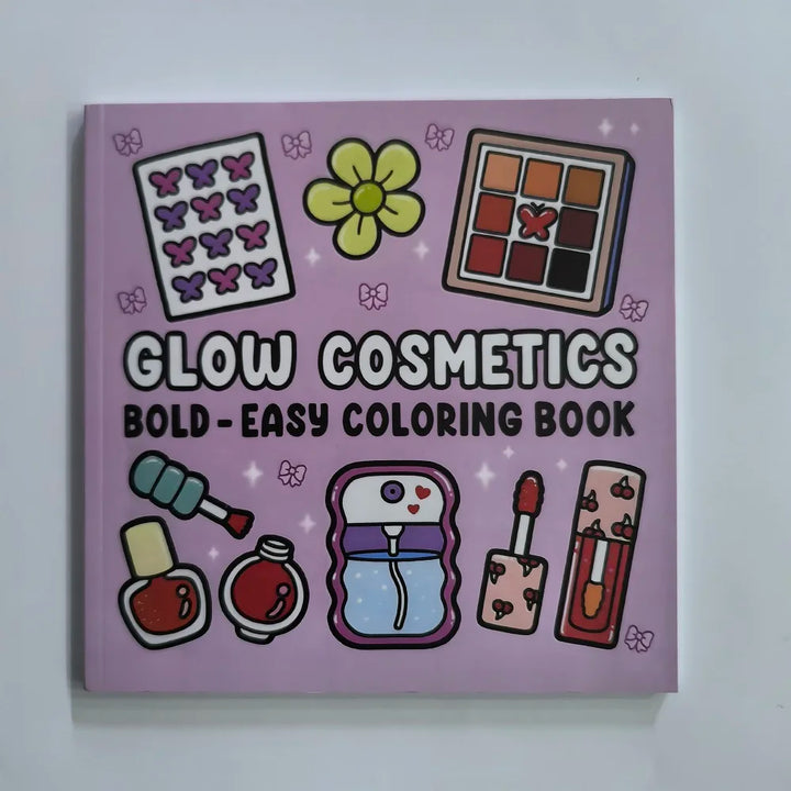 Adult colouring Book Cosmetics Themed Bold Easy Patterns Fall 2025 Gift Idea