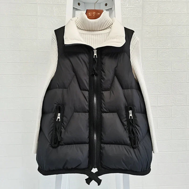Lightweight Women’s Puffer Vest - Short Relaxed, Duck Down