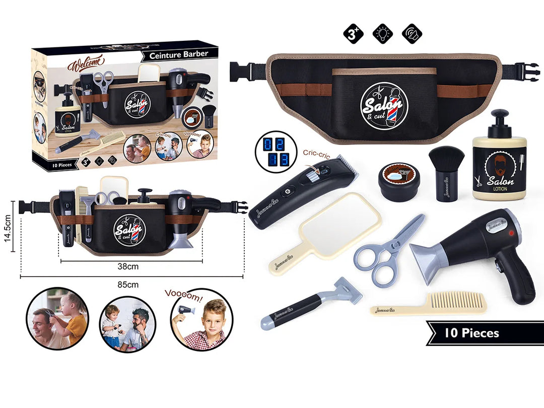 Kids Hair Styling Set - Pretend Hair Salon Kit For Dress Up Play, Birthday Gift, Back To School 2025