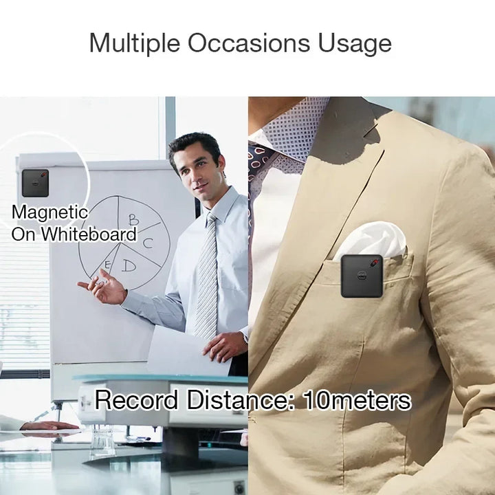 Mini Voice Recorder Clip On Magnetic Phone Dictaphone