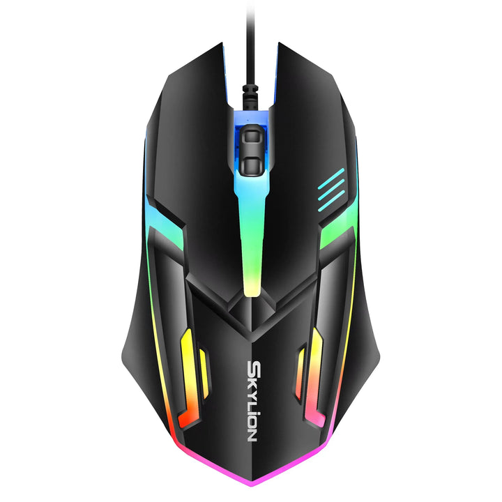 Wired RGB Gaming Mouse 3 Button USB Precision Office
