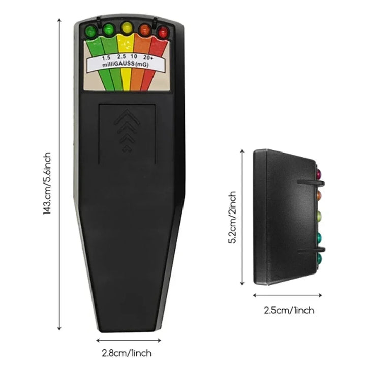Portable EMF Meter with 5 LED Indicators for Ghost Hunting, Accurate EMF Reader and Detector, Lightweight and Compact Design