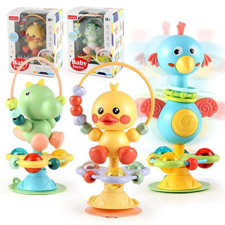 Baby Soothing Rattle Suction Cup Newborn Sensory Toys
