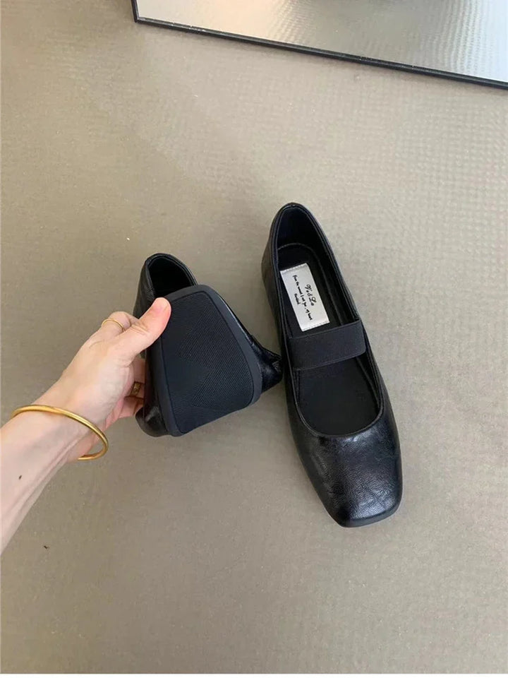 Supportive Women’s Ballet Flats - Square Toe Mary Jane