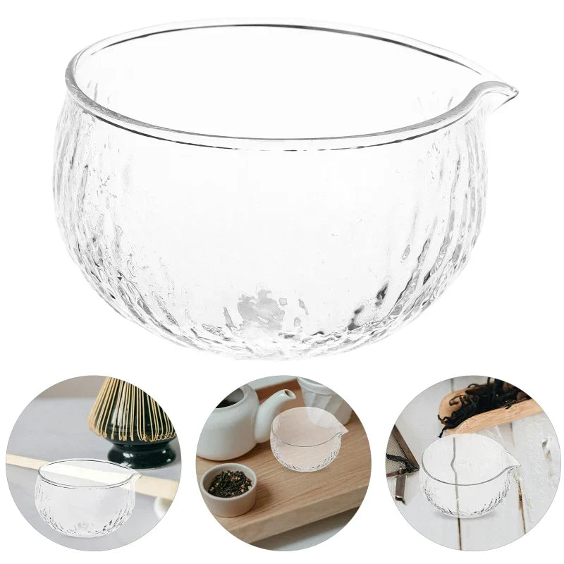 Matcha Bowl Glass Tea Set With Spout Japanese Ceremony