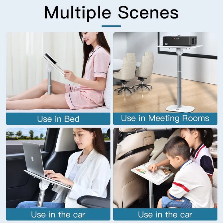 Adjustable Aluminum Laptop Stand &amp; Accessories - Portable Cooling Bracket for MacBook, Tablet