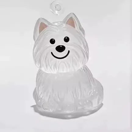 Dog Hair Keepsake Keychain Pendant Clear Resin Charm