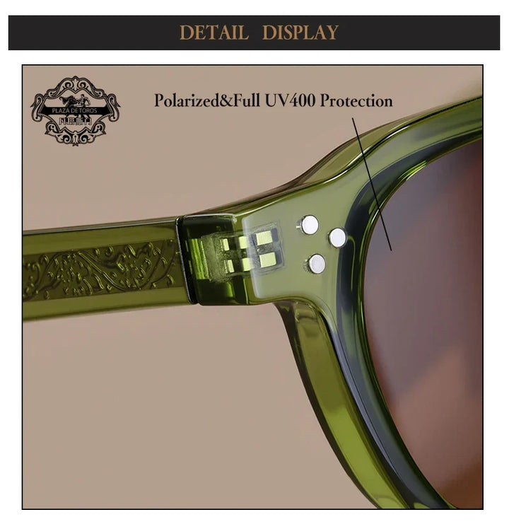 Sunglasses TR90 Frame Retro Rivets Style Unisex Polarized UV400 Summer 2026 Gift Idea