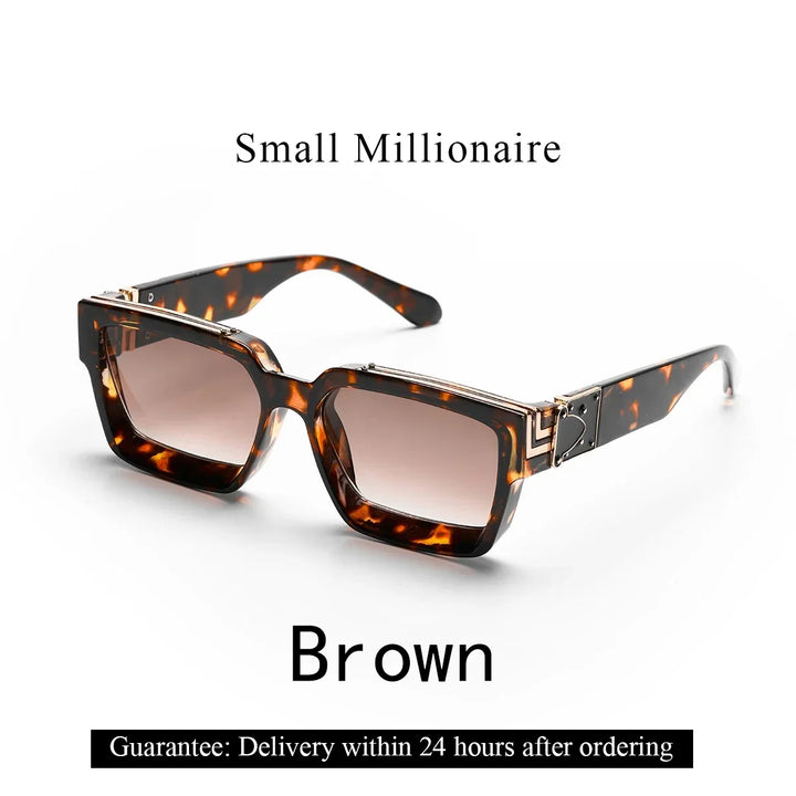 Sunglasses Black Retro Square Shades Luxury Fashion Eyewear Fall 2026 Trend Gift Idea