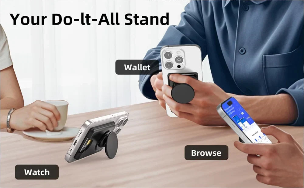 Magnetic Wallet With Expanding Grip For Phones Universal Card Holder Case Anti Scratch And Dustproof Back To School 2026