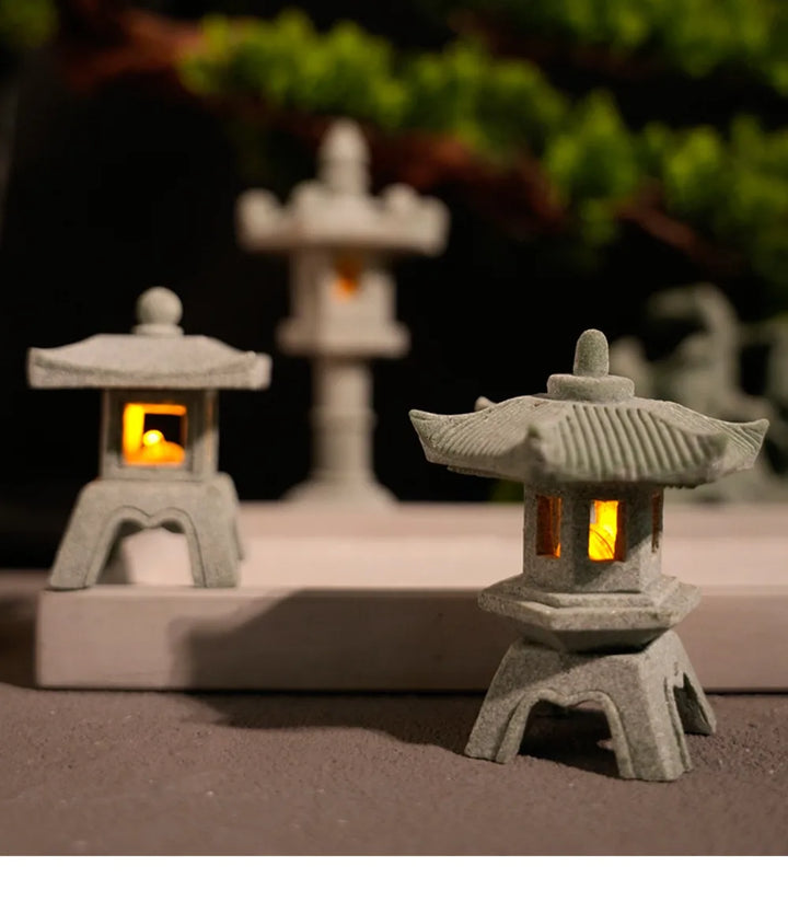 Pagoda Lantern Garden Statue Zen Yard Light Miniature Lamp for Micro Landscape Decor Fall 2026 Trend