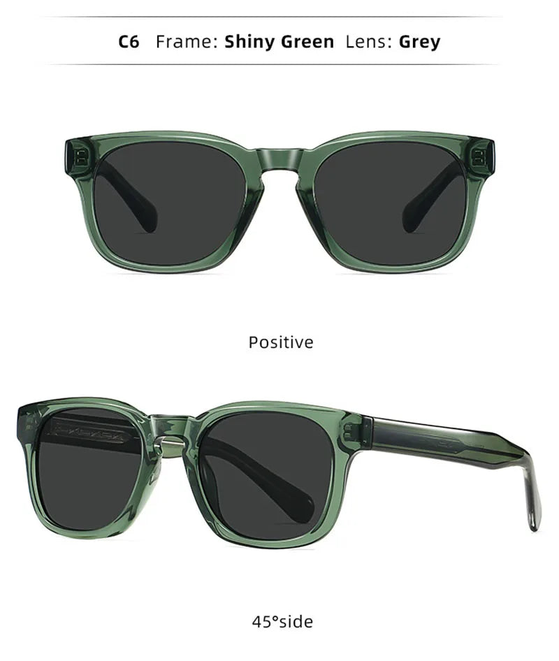 Retro square unisex sunglasses – UV400 gradient lenses, vintage style, travel and beach