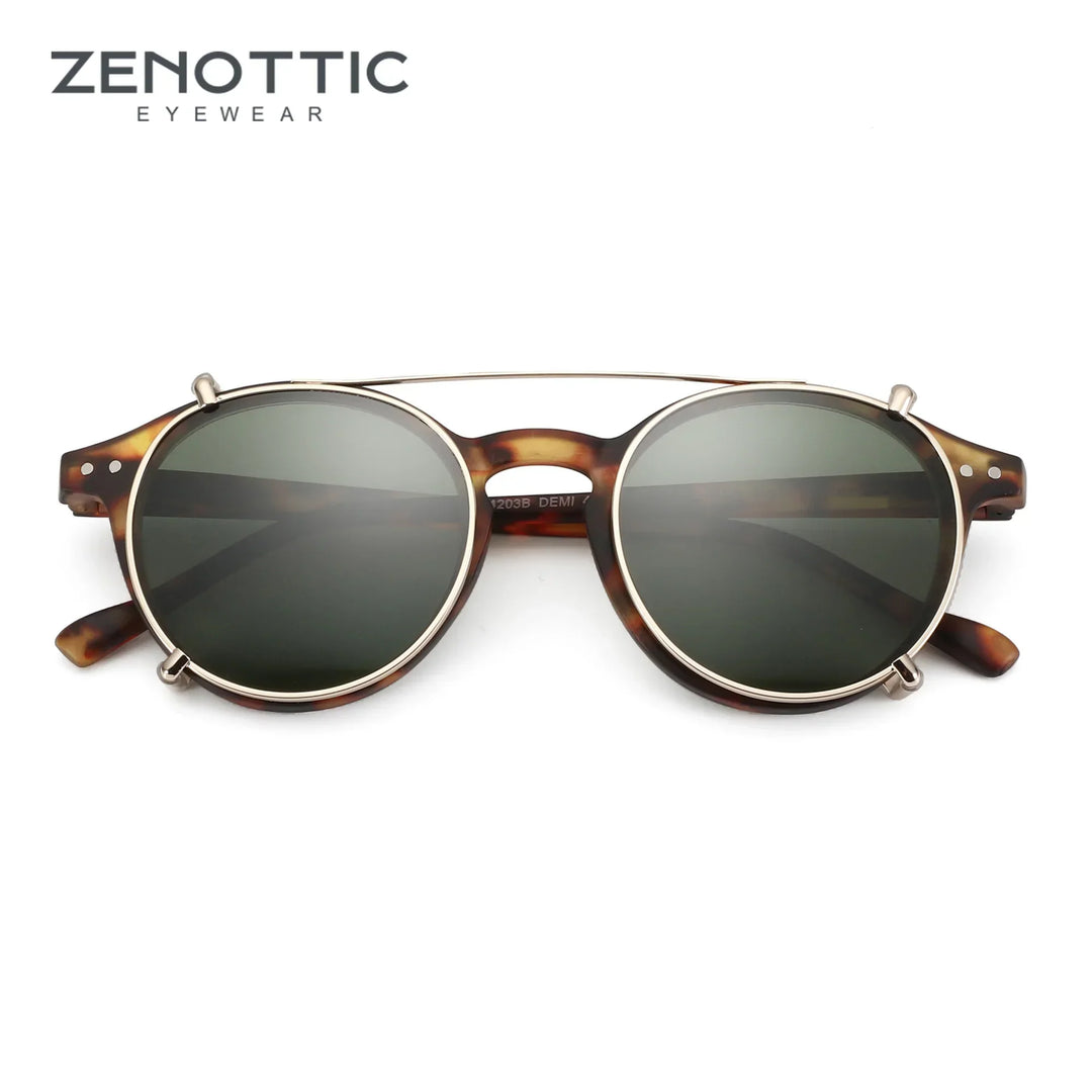 Clip On Sunglasses Retro Round Frames Anti Blue Light Polarizing Clip Ons Summer 2026